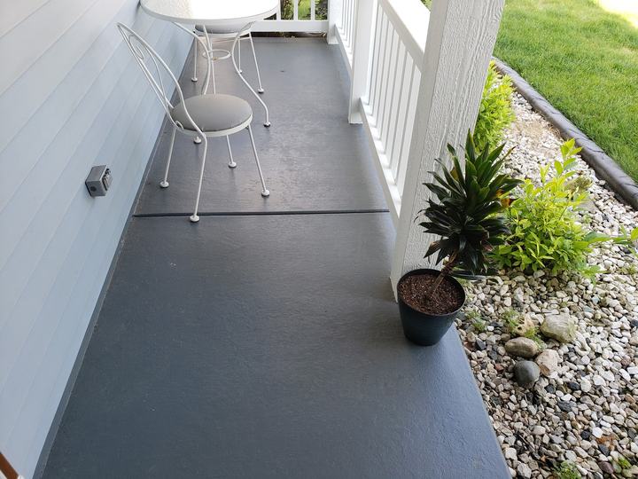 Painted porch floor